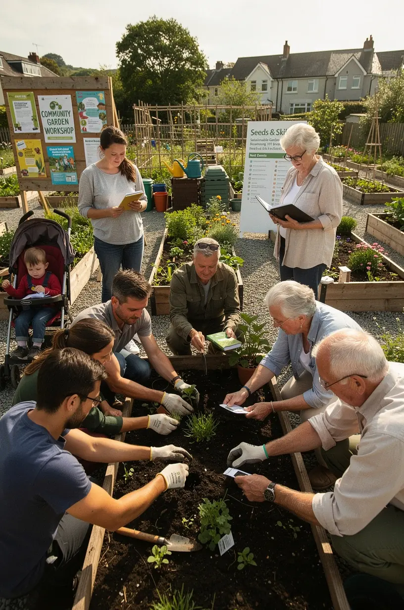 Volunteers enhancing community events and gatherings.